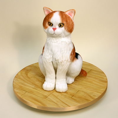 Calico cat cake