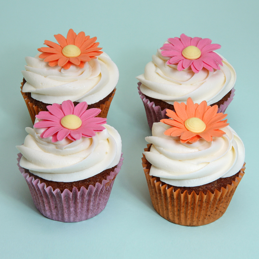 Daisy cupcakes