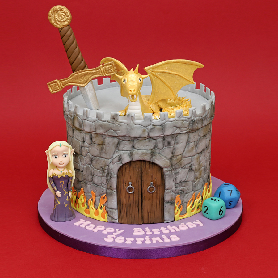 Dungeons and Dragons cake