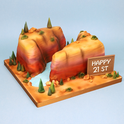 Grand Canyon cake