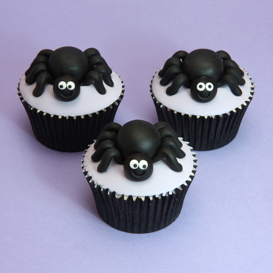 Halloween spider cupcakes