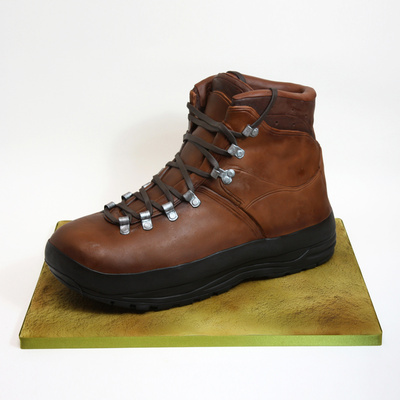 Hiking boot cake