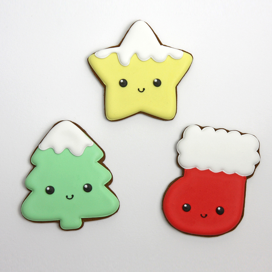 Kawaii Christmas biscuits