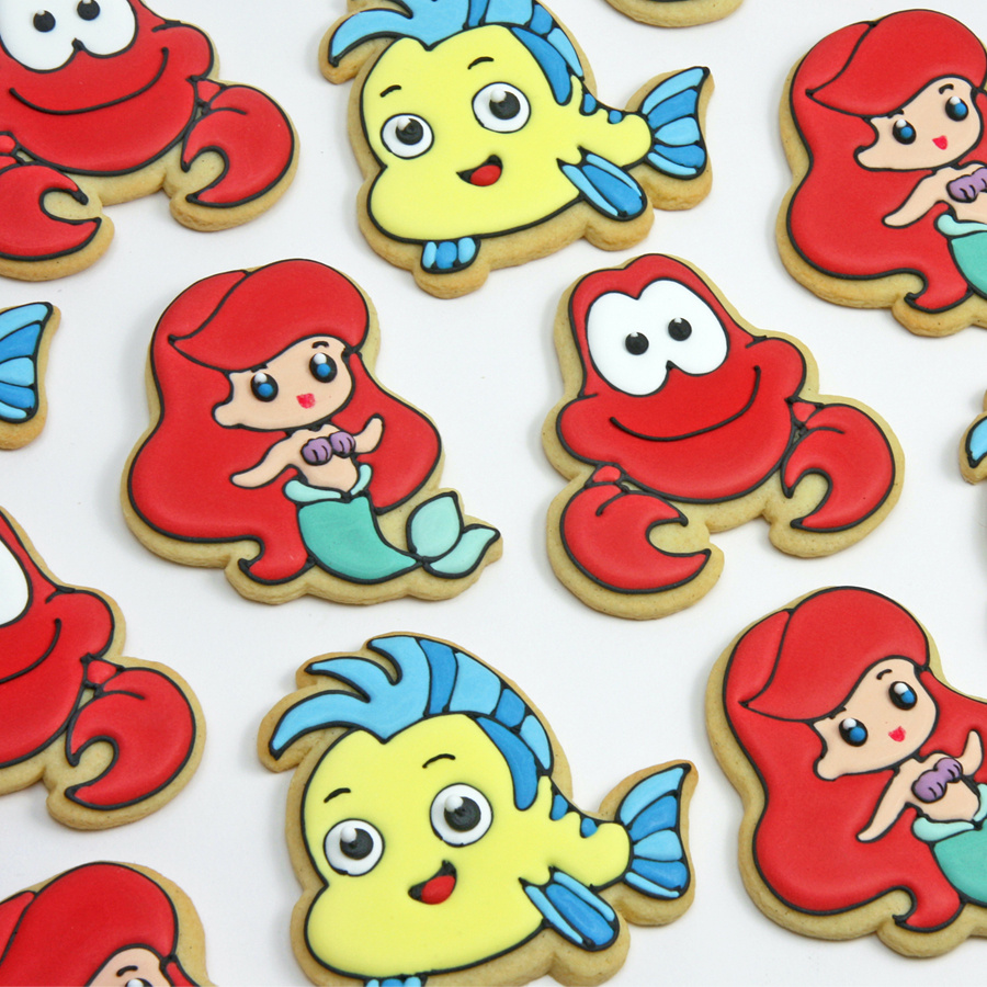 Little mermaid biscuits