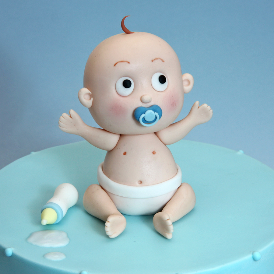 New born baby cake