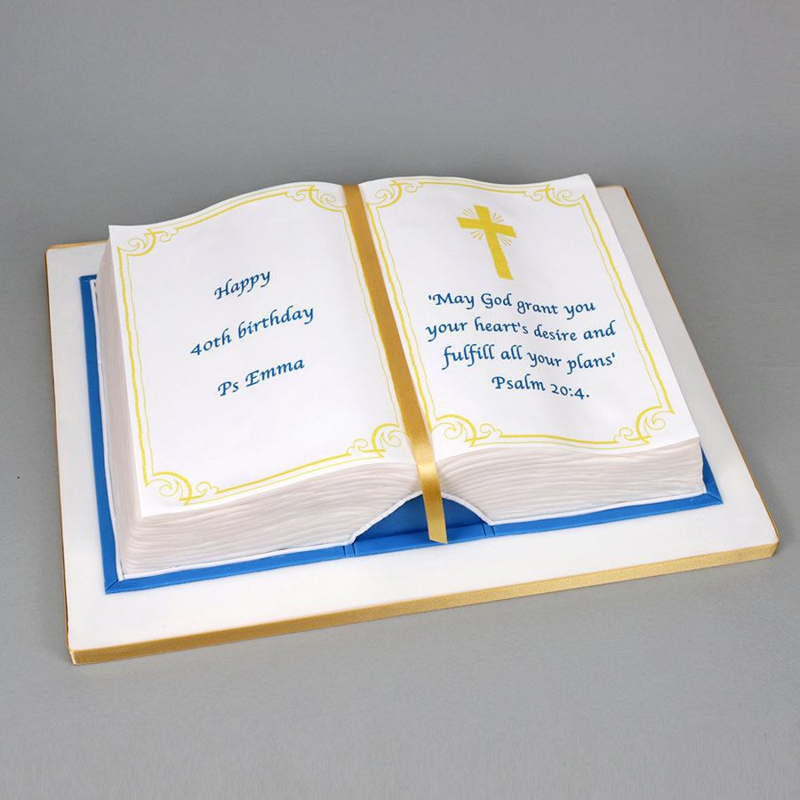 Open book cake