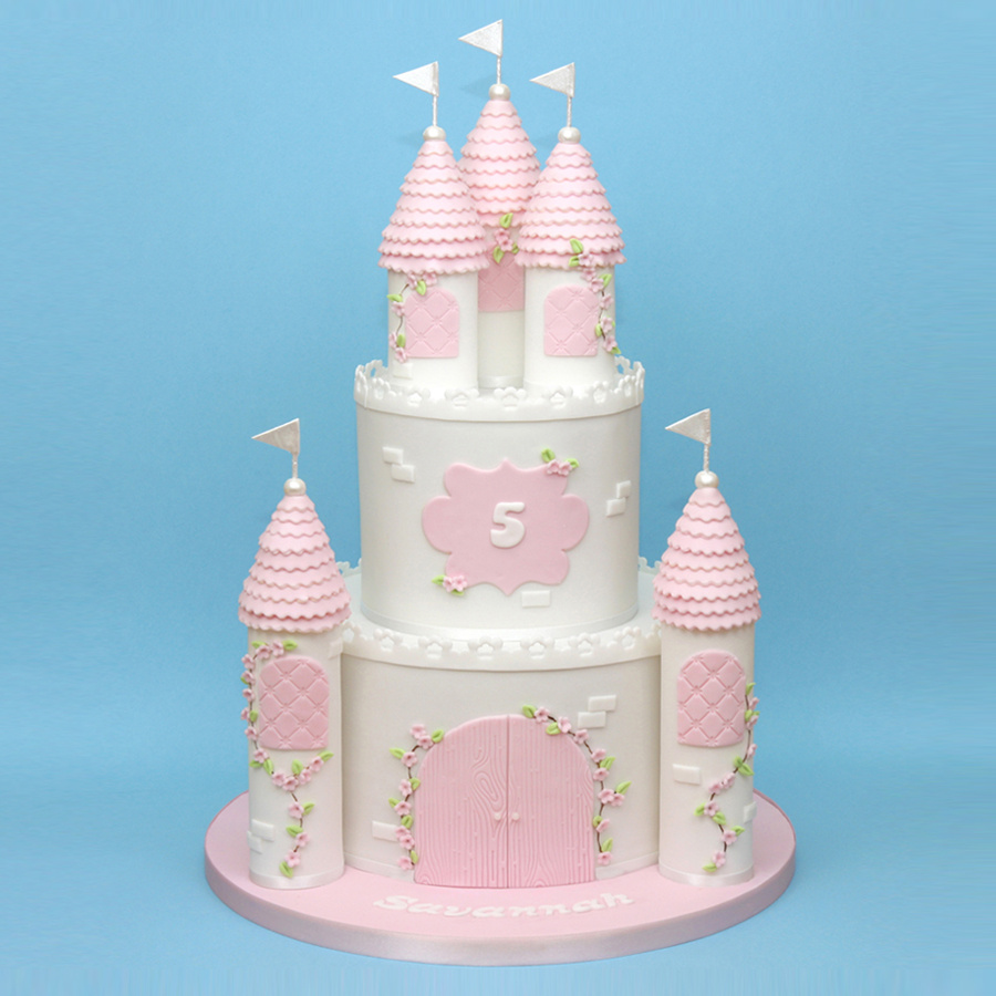 Princess castle cake