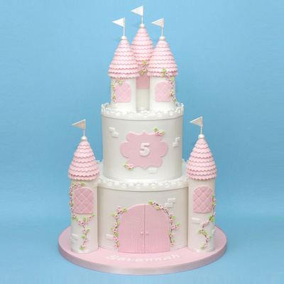 Princess castle cake