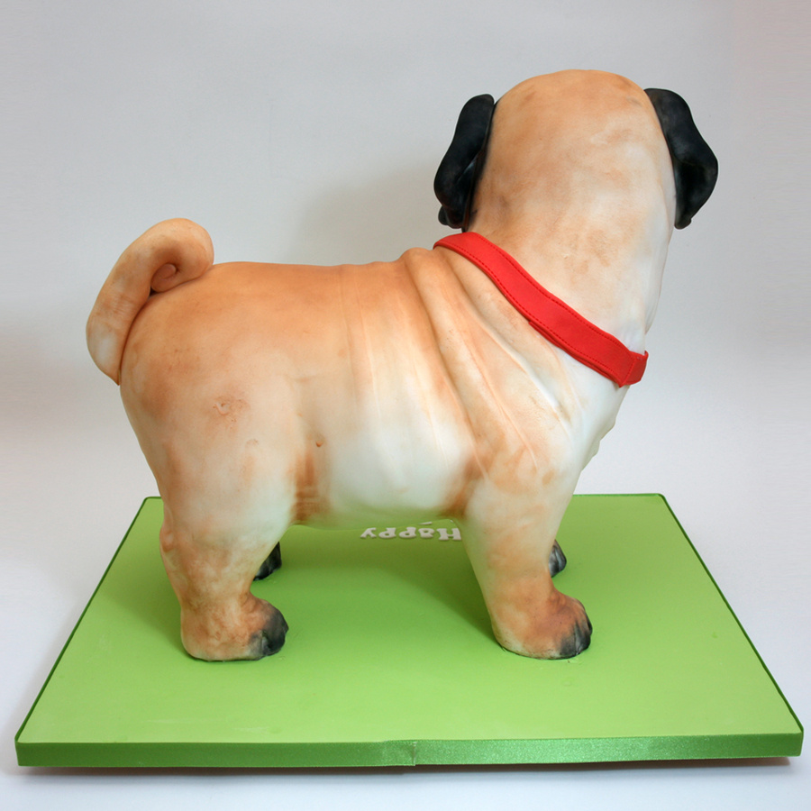 Pug dog cake