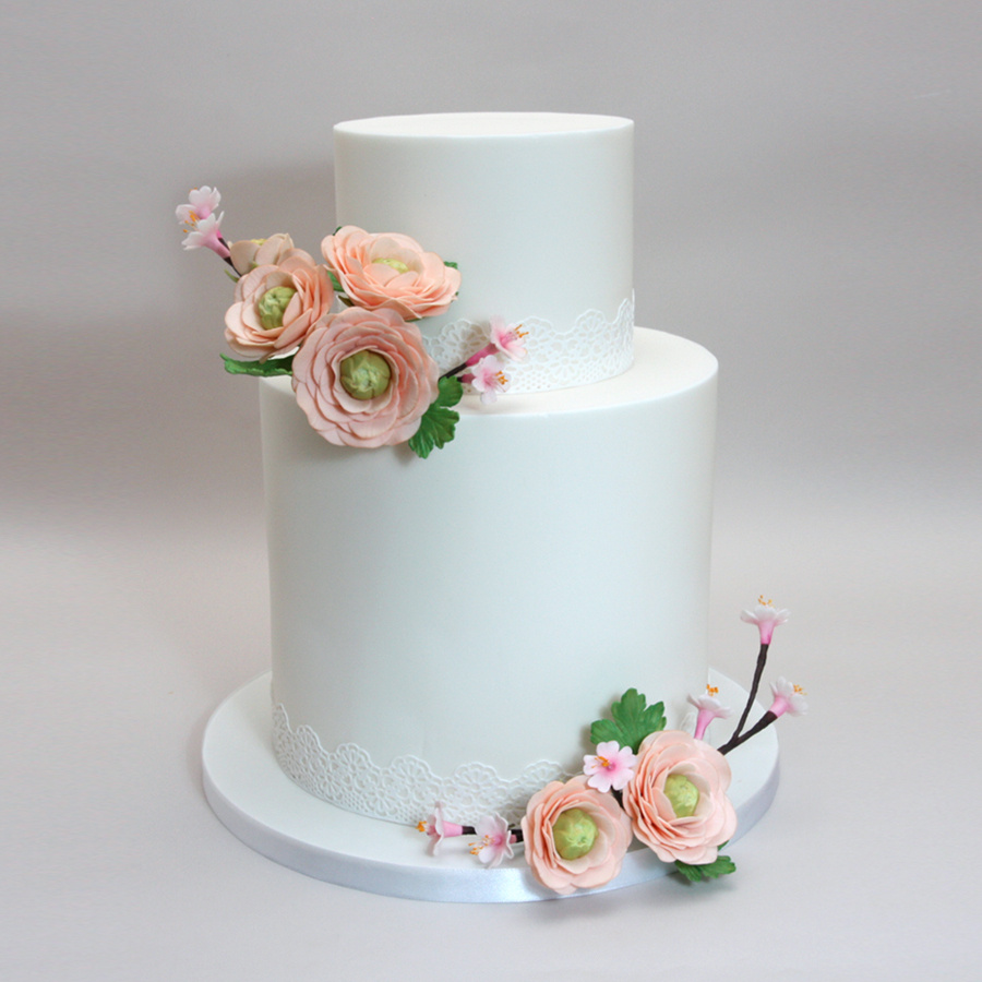 Ranunculus cake