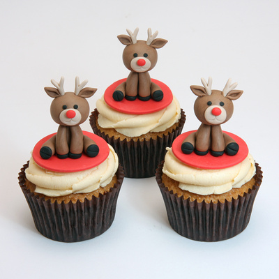 Rudolph cupcakes