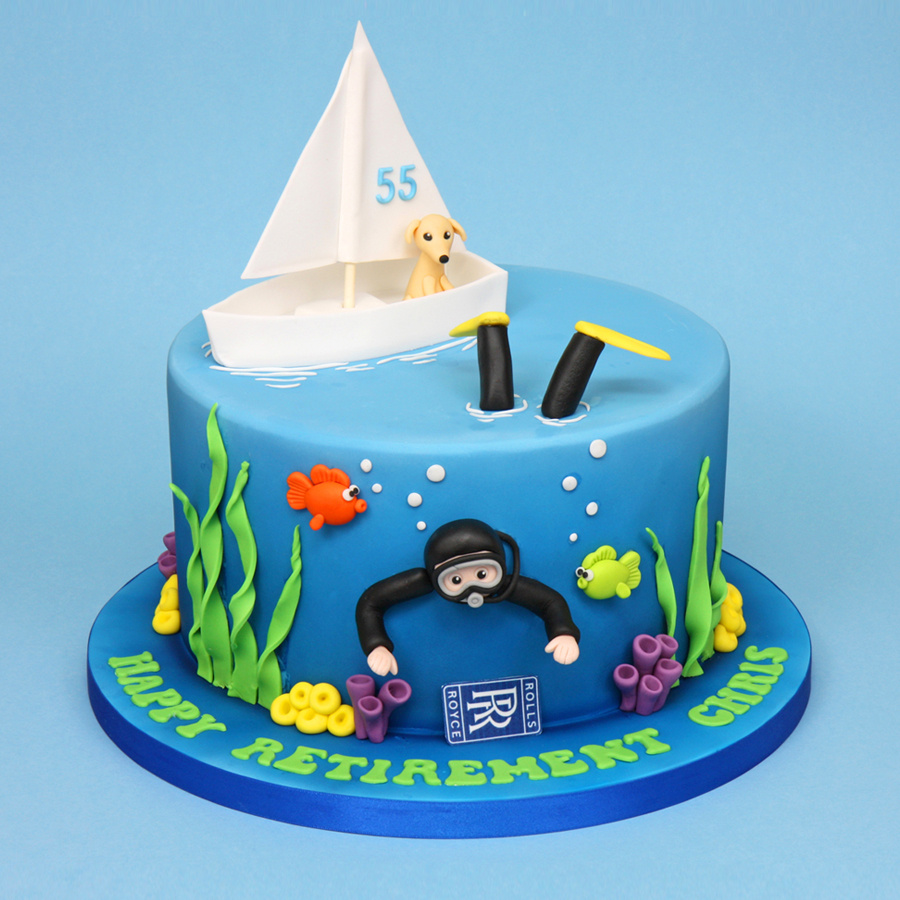 Scuba diving cake