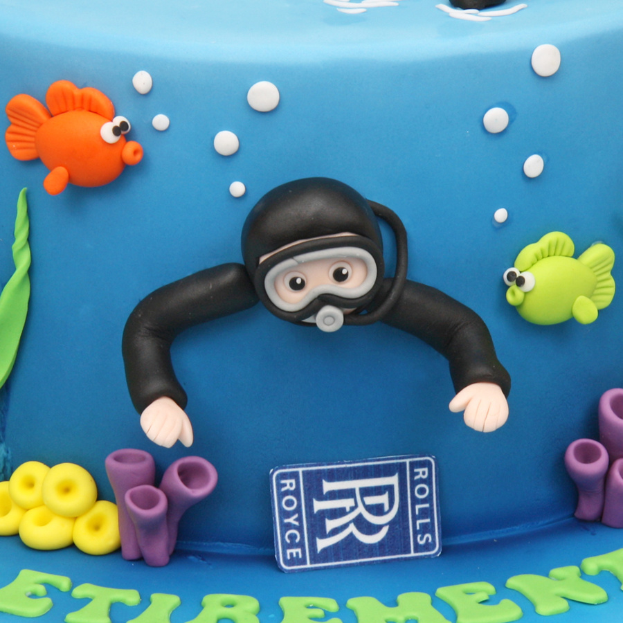 Scuba diving cake