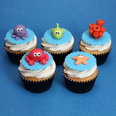 Sea life cupcakes