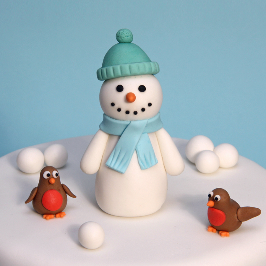 Snowman Christmas cake