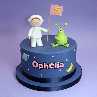 Space themed cake