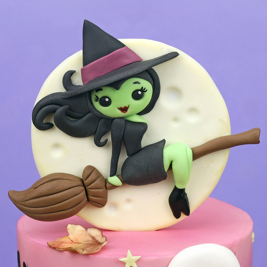 Sunset Halloween cake