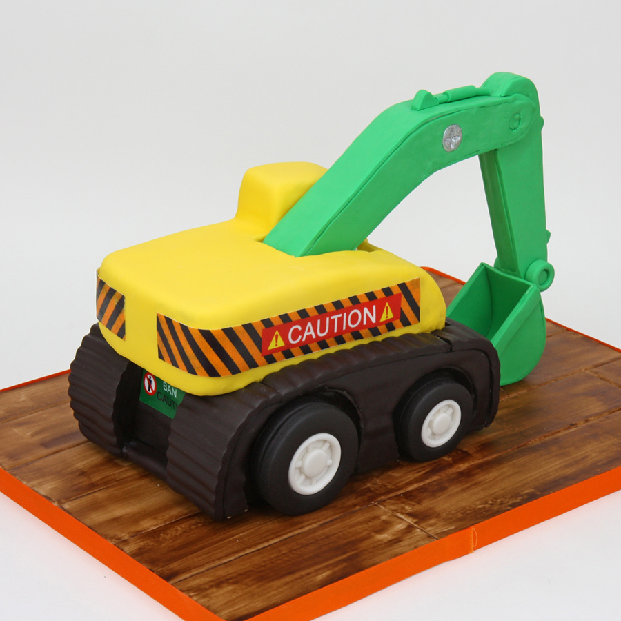 Toy digger cake