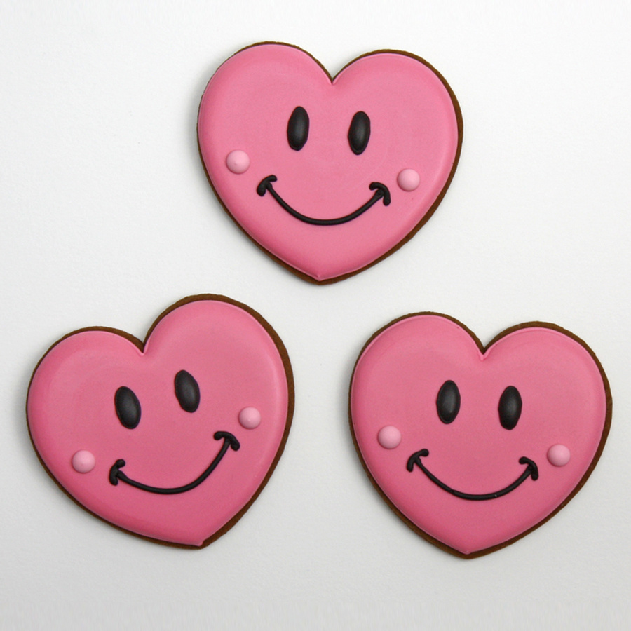 Valentine heart biscuits