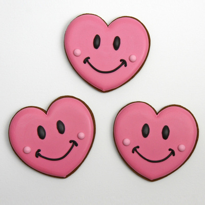 Valentine heart biscuits