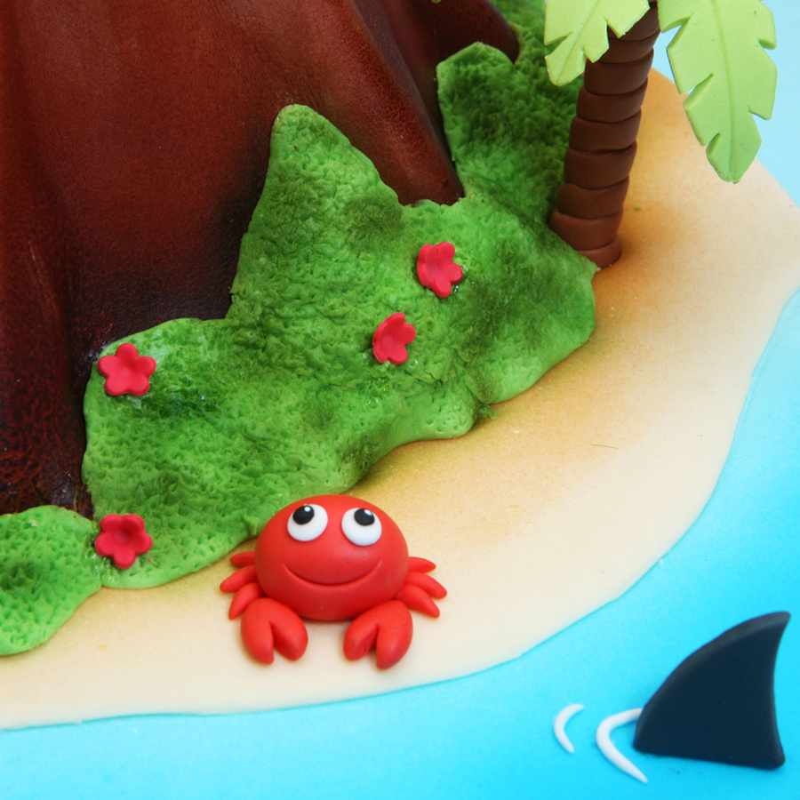 Volcano cake