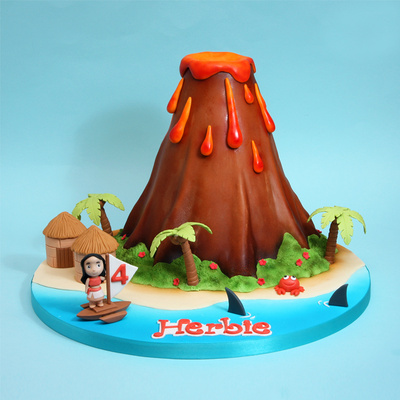 Volcano cake